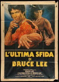 1b179 GAME OF DEATH II Italian 1p '82 wonderful different Sciotti kung fu artwork of Bruce Lee!