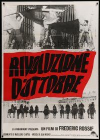 1b207 OCTOBER REVOLUTION Italian 1p '67 historical documentary about Russian communist uprising!
