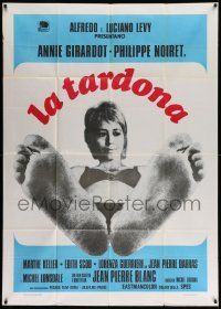 1b208 OLD MAID Italian 1p '72 La Vieille fille, great different image of near-naked Annie Girardot
