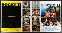 1b064 ROCKY II 1-stop poster '79 Sylvester Stallone & Carl Weathers fight in ring, boxing sequel!