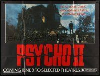 1b041 PSYCHO II subway poster '83 Anthony Perkins as Norman Bates comes home 22 years later!