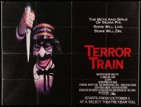 1b043 TERROR TRAIN subway poster '80 the boys & girls of Sigma Phi, some will live, some will die!