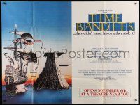 1b045 TIME BANDITS subway poster '81 John Cleese, Sean Connery, art by director Terry Gilliam!
