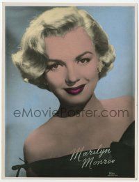 1c015 MARILYN MONROE color Dutch 7x9.25 still '50s great sexy head & bare shoulders close up!