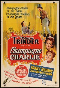 1c711 CHAMPAGNE CHARLIE Aust 1sh '44 art of Tommy Trinder in the title role & Jean Kent!