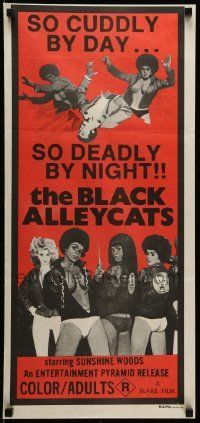 1c757 BLACK ALLEYCATS Aust daybill '73 so cuddly by day... so deadly by night!