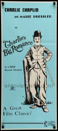1c972 TILLIE'S PUNCTURED ROMANCE Aust daybill R70s Marie Dressler, great art of Charlie Chaplin!
