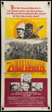 1c999 ZULU DAWN Aust daybill '79 Burt Lancaster, Peter O'Toole, African adventure, different art!