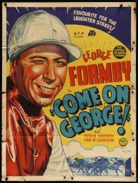 1c712 COME ON GEORGE Aust 1sh '49 George Formby in a singing horse racing comedy!