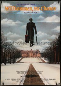 1c519 BEING THERE German '80 Peter Sellers, Shirley MacLaine, directed by Hal Ashby!