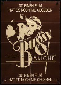 1c534 BUGSY MALONE teaser German '76 Jodie Foster, Baio, cool art of juvenile gangsters!