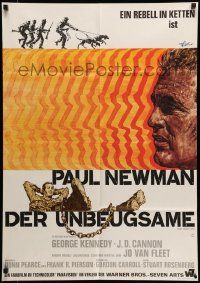 1c549 COOL HAND LUKE German '67 great different art of Paul Newman by Rolf Goetze!