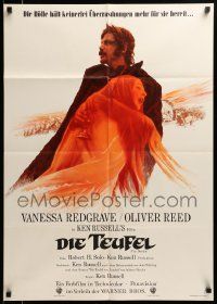 1c560 DEVILS German '71 different art of Oliver Reed & Vanessa Redgrave, directed by Ken Russell!