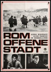 1c636 OPEN CITY German R70s Roberto Rossellini's Roma, Citta Aperta, Anna Magnani, different!