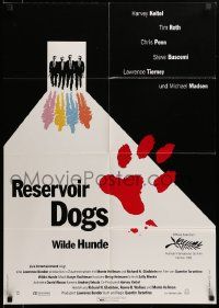 1c650 RESERVOIR DOGS German '92 Quentin Tarantino, Harvey Keitel, Steve Buscemi, Chris Penn