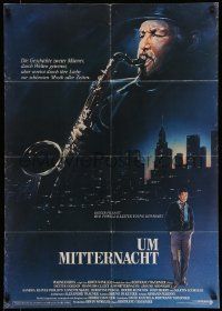 1c661 ROUND MIDNIGHT German '86 Dexter Gordon, saxophone, Steven Chorney art!