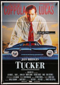 1c697 TUCKER: THE MAN & HIS DREAM German '89 Francis Ford Coppola, different art of Jeff Bridges!