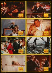 1c274 VIEW TO A KILL German LC poster '85 images of Roger Moore as Bond, eight different images!