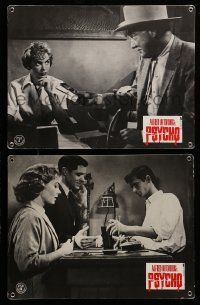 1c261 PSYCHO 2 German LCs R80s Janet Leigh, Anthony Perkins, Alfred Hitchcock, different images!