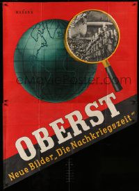 1c451 OBERST 47x66 German advertising poster '35 for a set of 1918-1934 post-war cigarette cards!