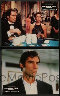 1c132 LICENCE TO KILL 16 French LCs '89 images of Timothy Dalton as James Bond, some different!