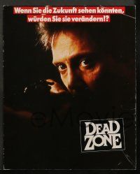 1c233 DEAD ZONE 6 German LCs '84 Cronenberg, Stephen King, Walken can see the future!