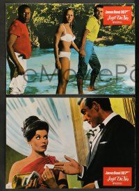 1c234 DR. NO 6 German LCs R1970s different images of Sean Connery as Bond & sexy Ursula Andress!