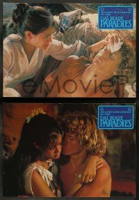 1c209 PARADISE 12 German LCs '82 sexy Phoebe Cates, Willie Aames, island adventure!