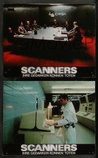 1c216 SCANNERS 9 German LCs '81 David Cronenberg, in 20 seconds your head explodes, Stephen Lack!