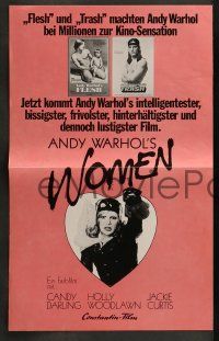 1c211 WOMEN IN REVOLT 12 German LCs '73 Andy Warhol's satirical take on Women's Liberation, Darling