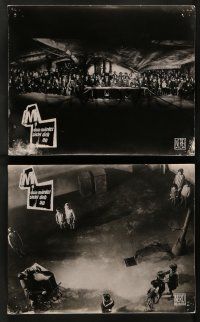 1c043 M 6 German 9.25 x 11.5 stills R60 Fritz Lang classic, different images of Peter Lorre!