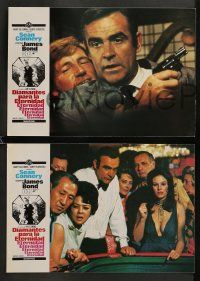 1c076 DIAMONDS ARE FOREVER 10 Spanish LCs R83 Sean Connery as James Bond 007, McGinnis border art!