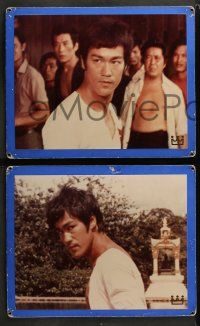 1c119 FISTS OF FURY 6 Swiss LCs '73 Bruce Lee gives you the biggest kick, great kung fu images!
