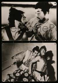 1c122 RASHOMON 4 Swiss LCs '80s Akira Kurosawa Japanese classic starring Toshiro Mifune!