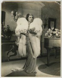 1d057 AWFUL TRUTH deluxe 10.75x13.75 still '37 Irene Dunne in formal gown & fur by Bert Anderson!