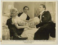 1d098 DESIGN FOR LIVING 11x14.25 still '33 Miriam Hopkins on bed with Gary Cooper & Fredric March!