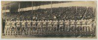 1d218 KANSAS CITY MONARCHS deluxe 5.5x13.5 news photo '30s African American baseball team on field!
