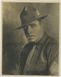 1d332 RAOUL WALSH deluxe 11x14 still '28 in costume as Sergeant Tim O'Hara from Sadie Thompson!