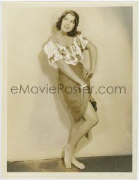 1d333 RAQUEL TORRES deluxe 10x13 still '20s modeling cool Mexican outfit by Ruth Harriet Louise!