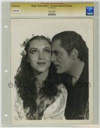1d031 ROBIN HOOD OF EL DORADO slabbed 8x10 still '36 great romantic c/u of Warner Baxter & Margo!
