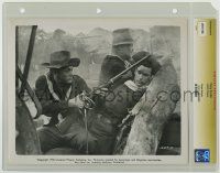 1d035 WINCHESTER '73 slabbed 8x10 still '50 low-billed Tony Curtis with wounded comrade in battle!