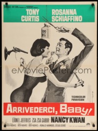 1f840 ARRIVEDERCI, BABY French 23x32 '67 Curtis is a ladykiller, different art by Enrico De Seta!