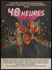1f938 48 HRS. French 16x21 '82 Nick Nolte is a cop who hates Eddie Murphy who is a convict!