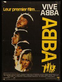 1f939 ABBA: THE MOVIE French 16x21 '78 Swedish pop rock, headshots of all 4 band members!
