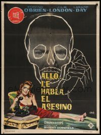 1f175 3rd VOICE Spanish '62 sexy Julie London, cool Jano art of O'Brien & huge skull!