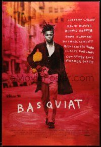 1g105 BASQUIAT DS 1sh '97 Jeffrey Wright as Jean Michel Basquiat, directed by Julian Schnabel!