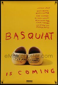 1g106 BASQUIAT teaser 1sh '96 Jeffrey Wright as Jean Michel Basquiat, directed by Julian Schnabel!