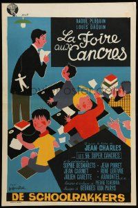 1h013 BLOCKHEAD FAIR Belgian '63 La Foire Aux Cancres, Louis Daquin's comedy, Armontel!