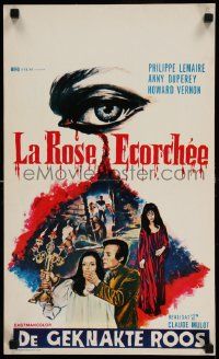 1h014 BLOOD ROSE Belgian '70 La rose ecorchee, first sex-horror film ever made, wild art!
