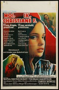1h026 CHRISTIANE F. Belgian '81 classic German drug movie about 13 year-old drug addict/hooker!